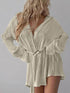 'Amara' Button Up Dropped Shoulder Shirt Dress - Celes Fashion